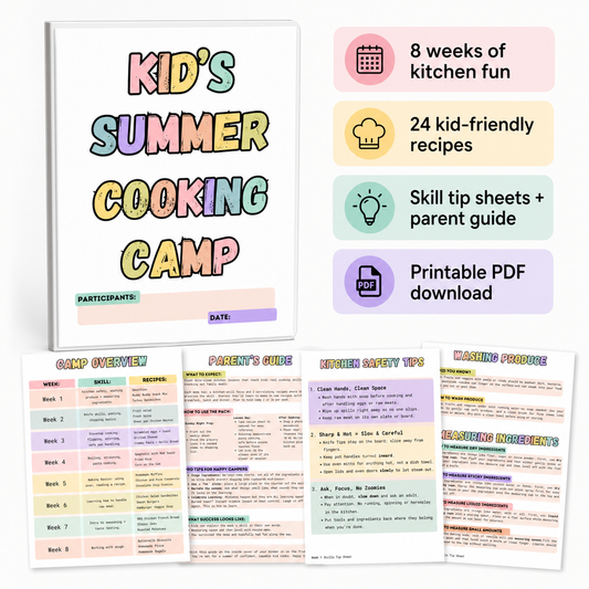 Kids Summer Cooking Camp: 8 Weeks of Kitchen Skills + Recipes