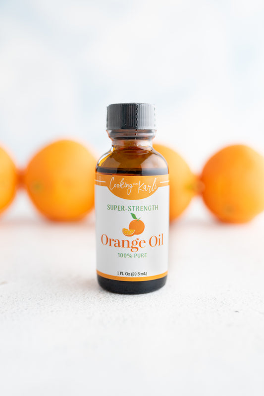 Orange Flavoring, 100% Pure Orange Oil- Cooking with Karli (1 oz bottle)