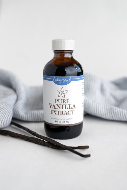 100% Pure Vanilla Extract- Cooking with Karli (4oz bottle)